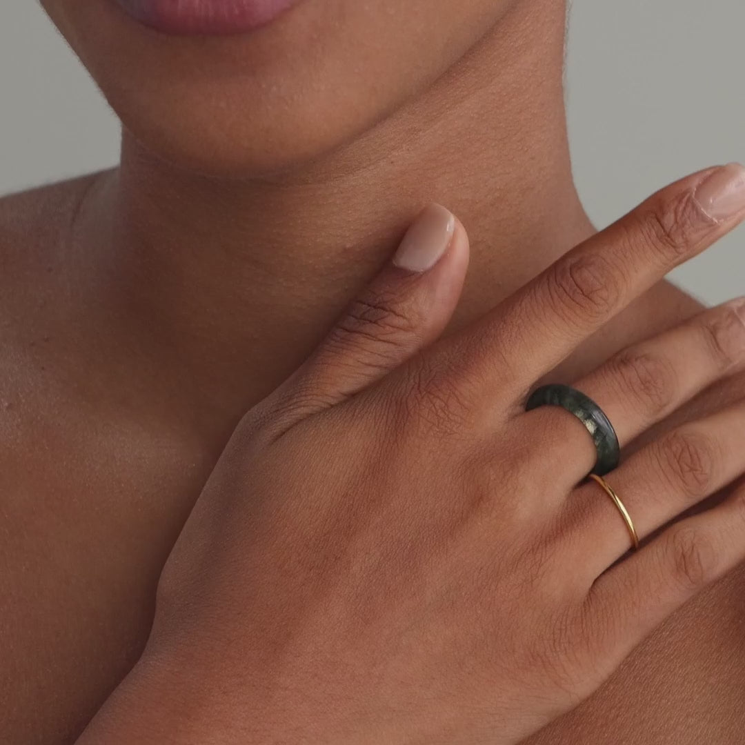 Skinny Agate Ring
