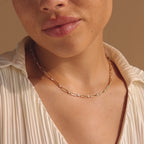 Diamond Paperclip Necklace