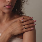Opal Diamond Cluster Ring
