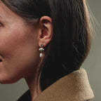 Aquamarine Pearl Drop Earrings in 18K Gold