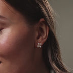 Clous d'oreilles en perles et fleurs