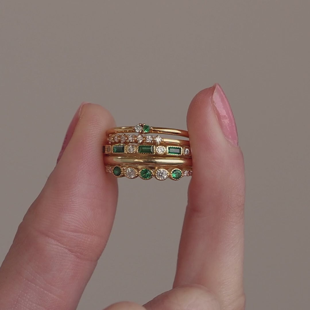 Mini Toi et Moi Birthstone Ring