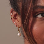 Pearl Diamond Ear Cuffs