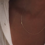 Venice Sideways Initial Necklace
