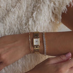 Bracelet tennis baguette vertical