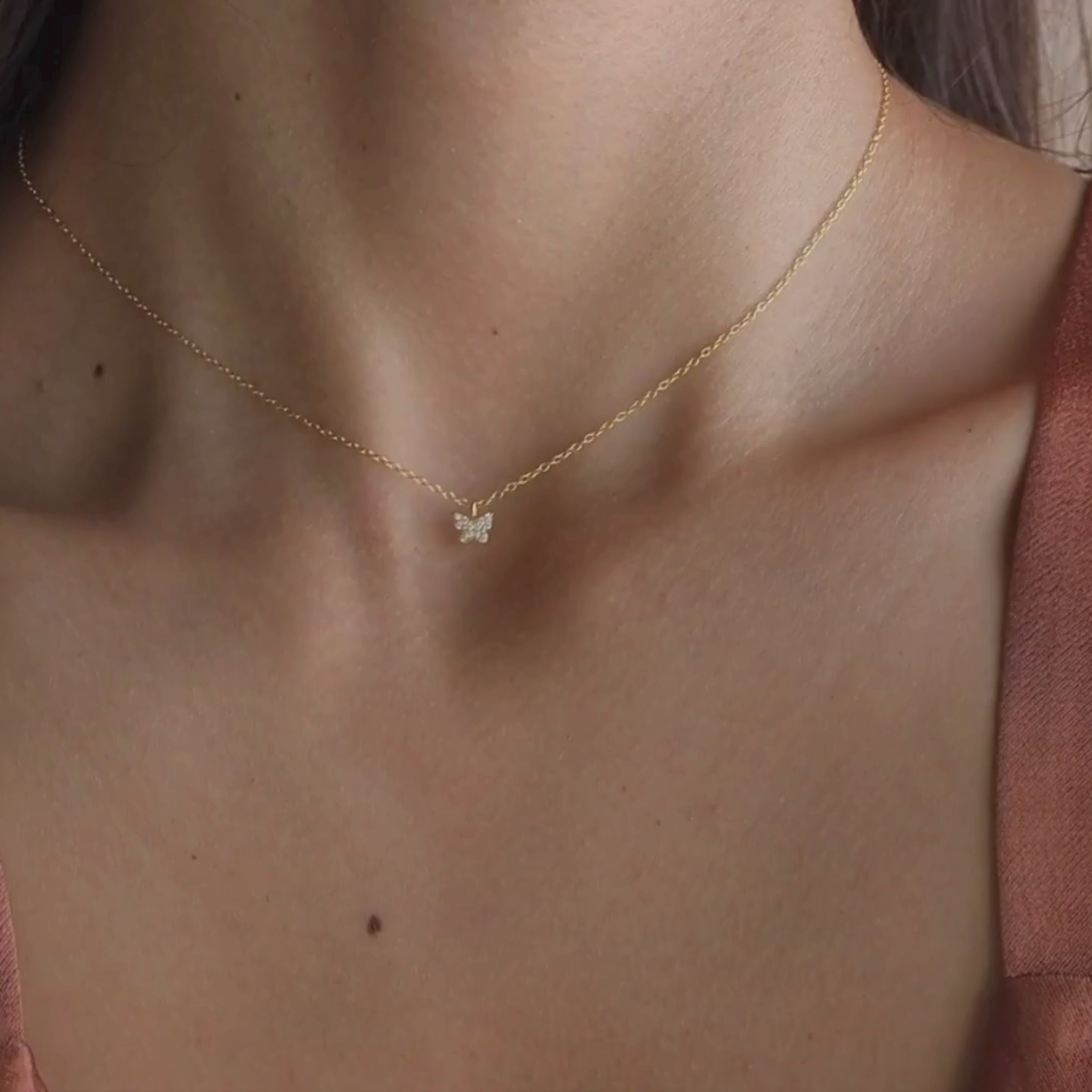 Collar Mandy Pave Mariposa