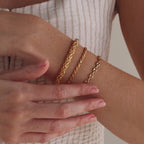 Bold Byzantine Bracelet in Silver