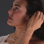 3-Prong Diamond Tennis Necklace & Bracelet Set in 18K Gold