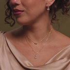 Holiday Diamond Tree Necklace in Silver