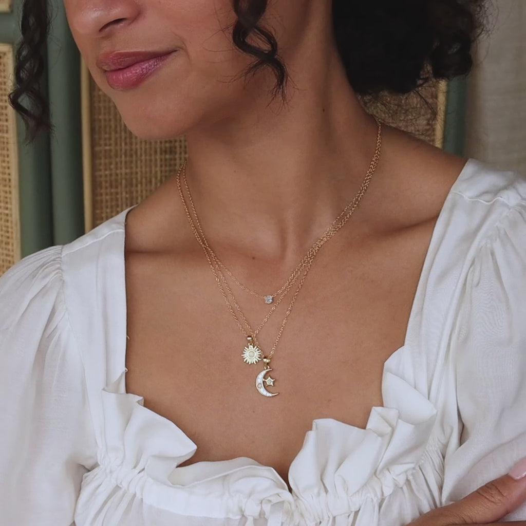 Collier de diamants hexagonaux