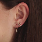 Marquise Diamond Flower Studs