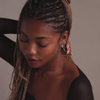 Pave Duo Chain Earring in Silver
