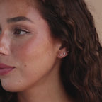 Tiny Diamond Flatback Studs Set