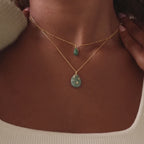 Celestial Gemstone Pendant Necklace