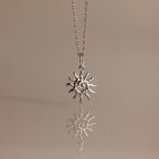 Celestial Sun Jewelry Set in Silver