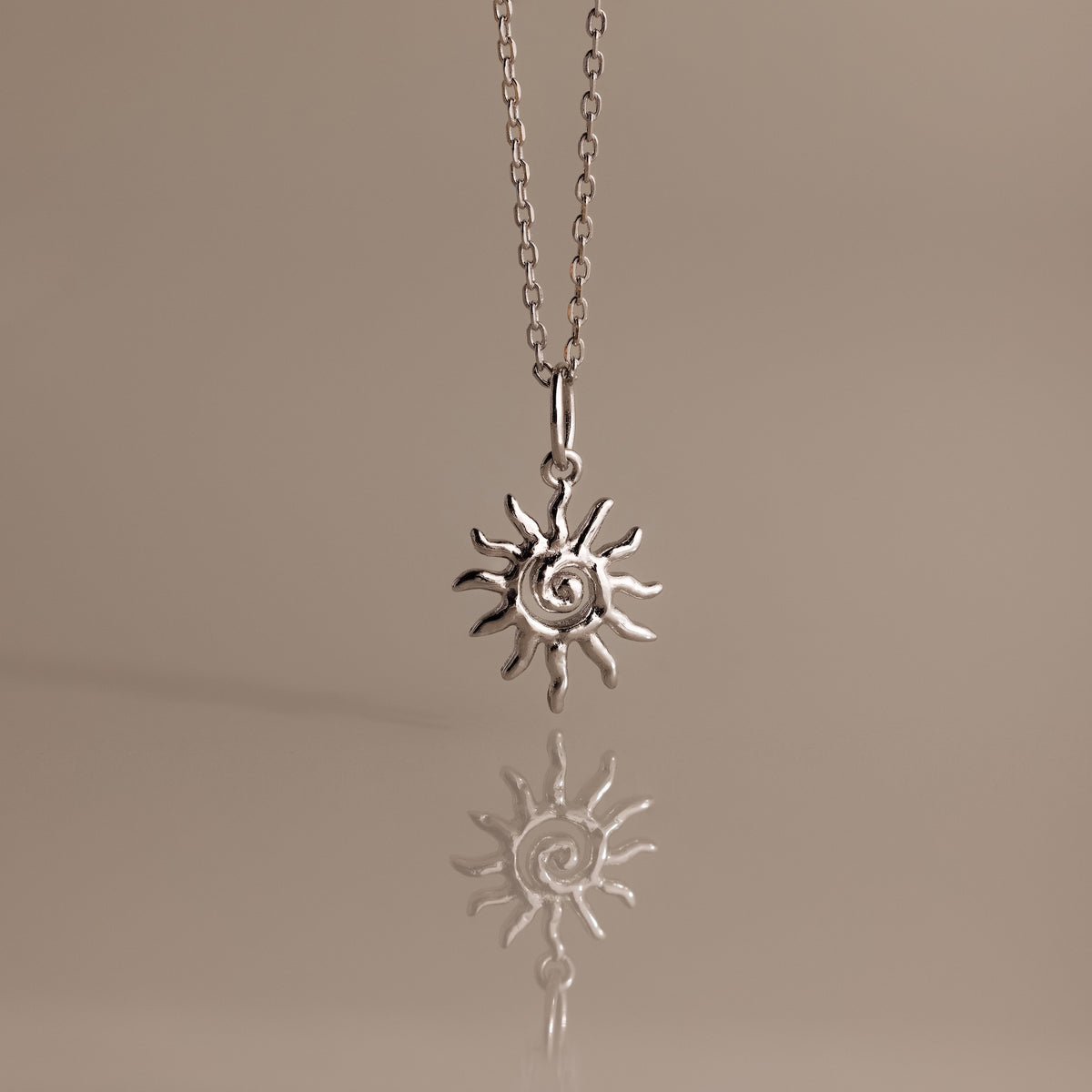 Celestial Sun Jewelry Set in Silver