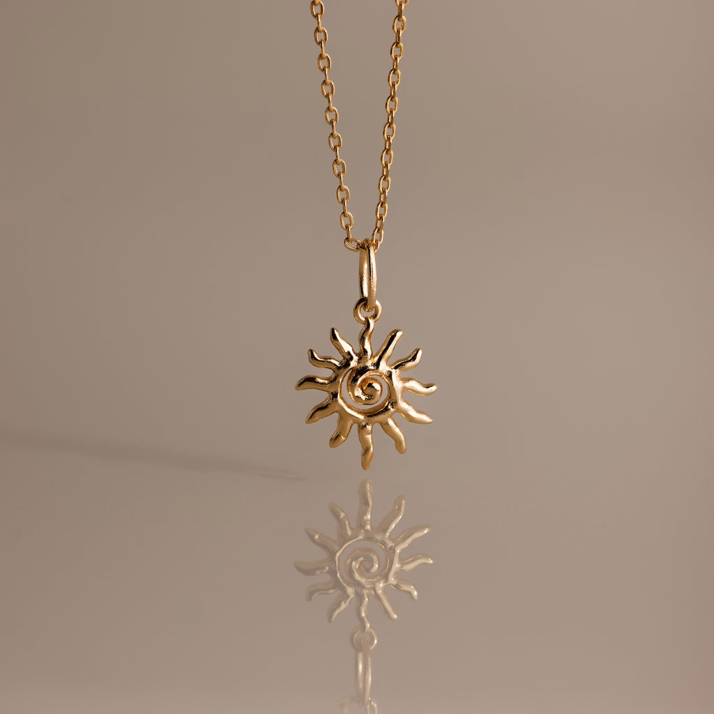 Celestial Sun Jewelry Set in 18K Gold