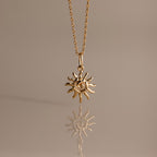 Celestial Sun Jewelry Set in 18K Gold