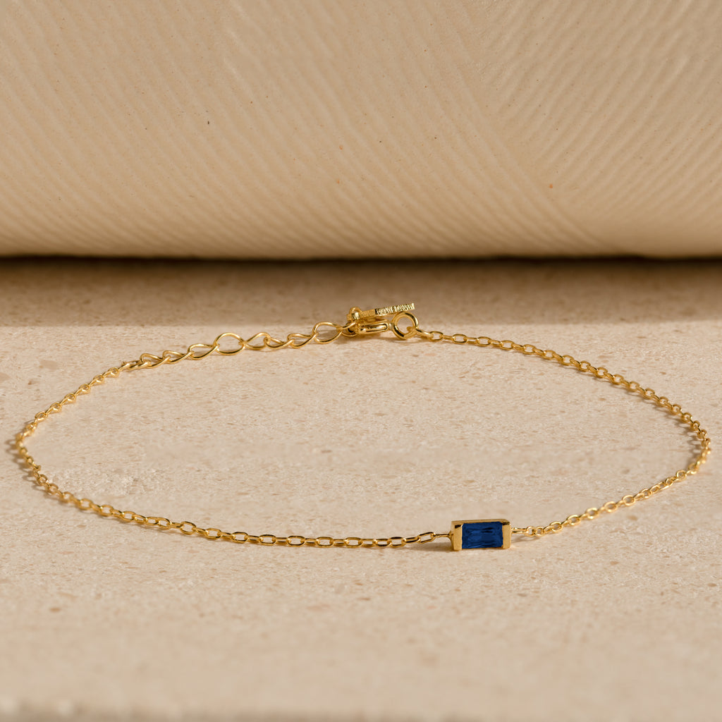 Baguette Sapphire Bracelet