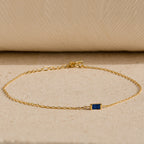 Baguette Sapphire Bracelet