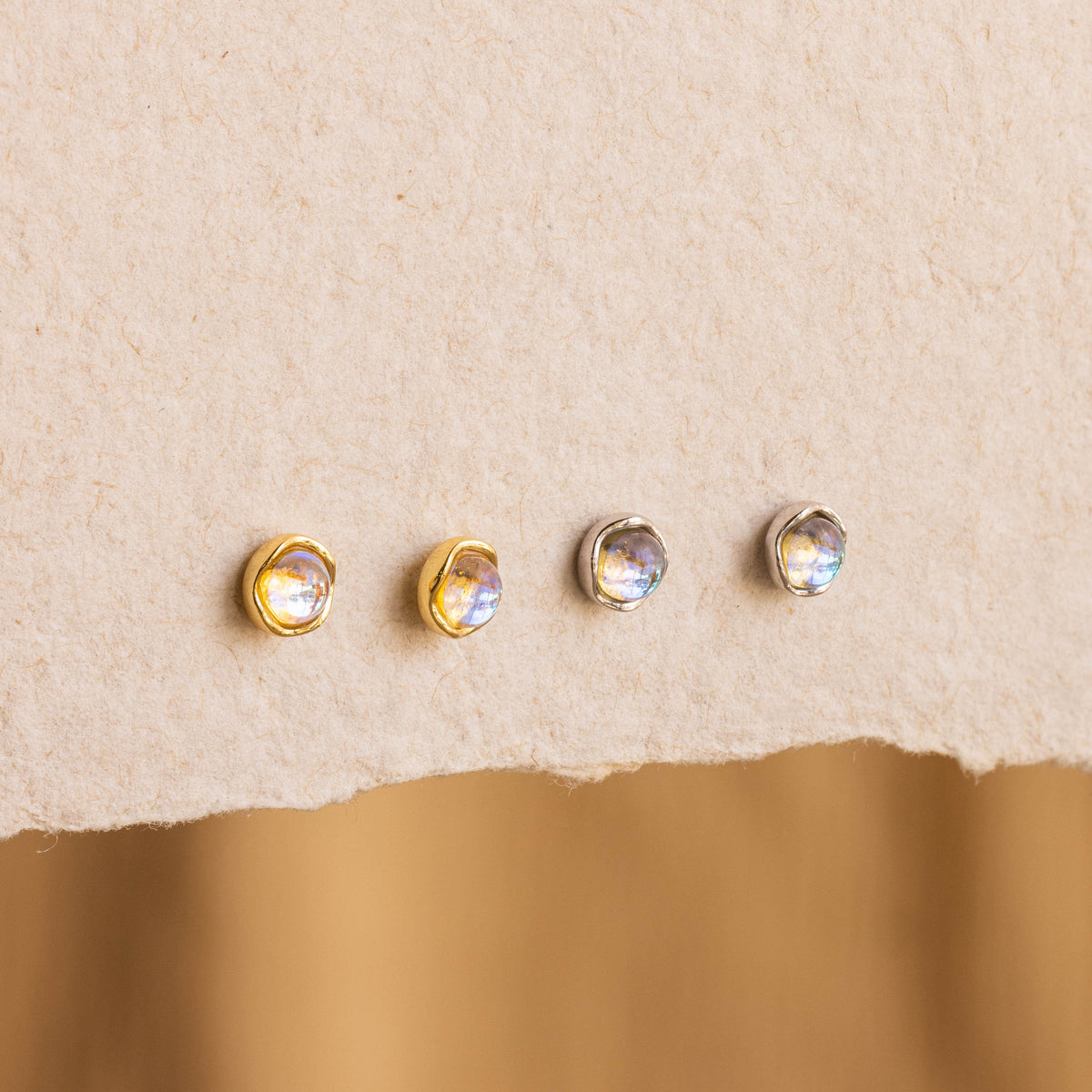 Moonstone Studs