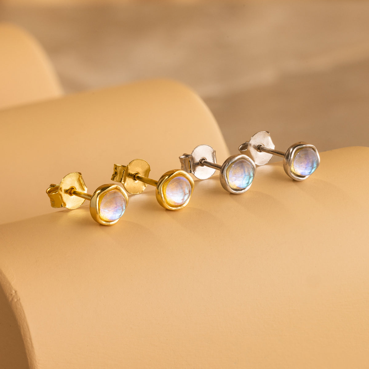 Moonstone Studs