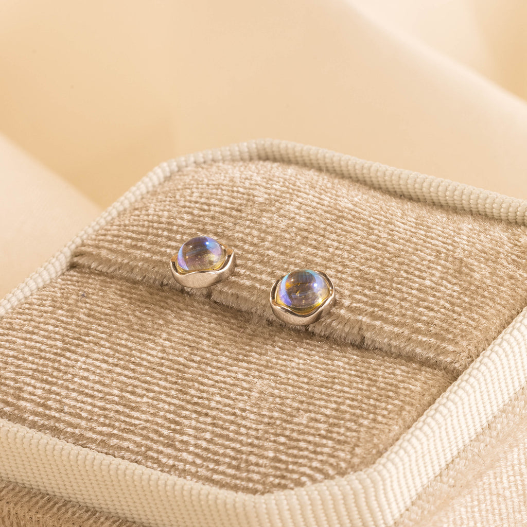 Moonstone Studs