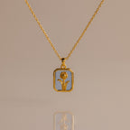 Birth Flower Charm Necklace