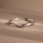 Organic Wavy Cuff Bracelet