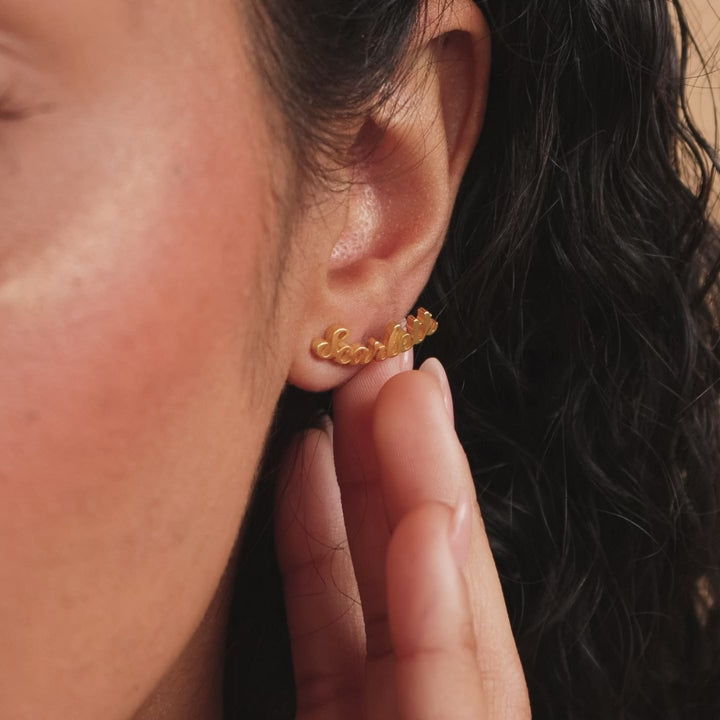 Boucles d'oreilles prénom doux