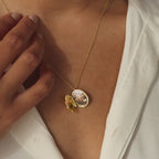 Eliza Oval Locket Necklace