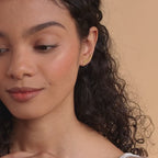 Grace Name Earrings in 18K Gold