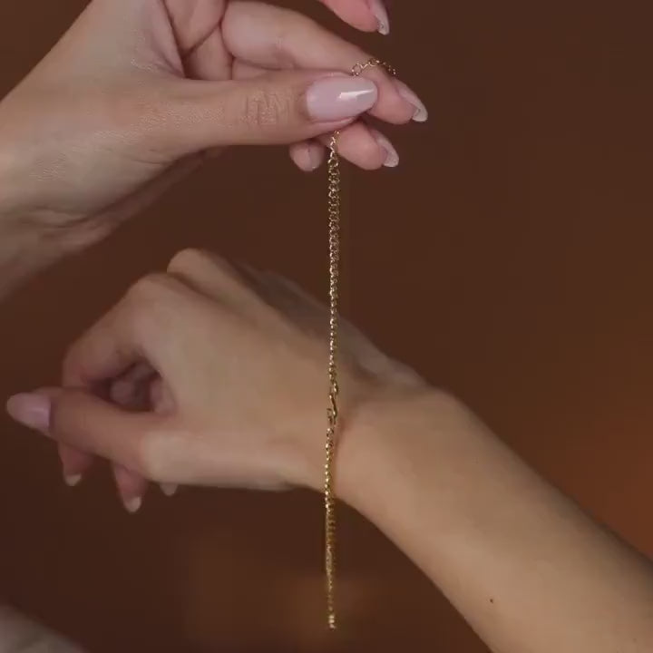 Large Letter Bracelet