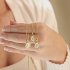 Initial Pendant Necklace in 18K Gold