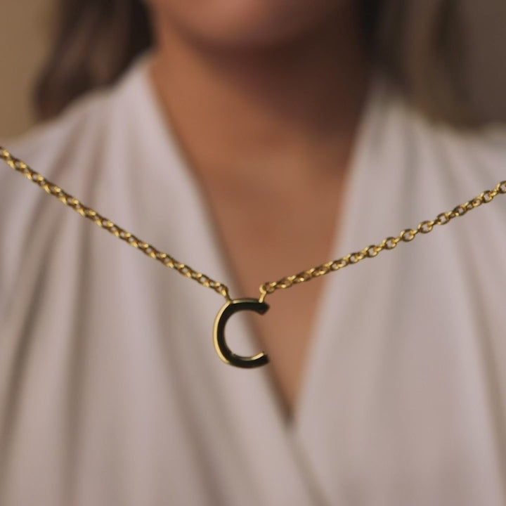 Shop beautiful gold plated initial necklace - Perfect for personalizing and adding a touch of elegance to your daily wear. Available in all letters at caitlynminimalist.today