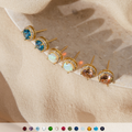 Halo Birthstone Studs • ER323
