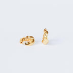 The Diana Hoops are modern gold hoop earrings that bring timeless elegance to any look.