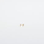 The Avery Geometric Diamond Studs feature a bold diamond shape, ideal for adding a modern touch to any outfit.