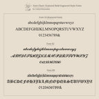 Explore three engraved font styles—uppercase, lowercase, and numbers—to personalize your Mini Initial Paperclip Necklace. Perfect for visualizing your unique paperclip chain necklace before you order!.