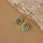 Clara Jade Duo Hoops-Earrings-Caitlyn Minimalist